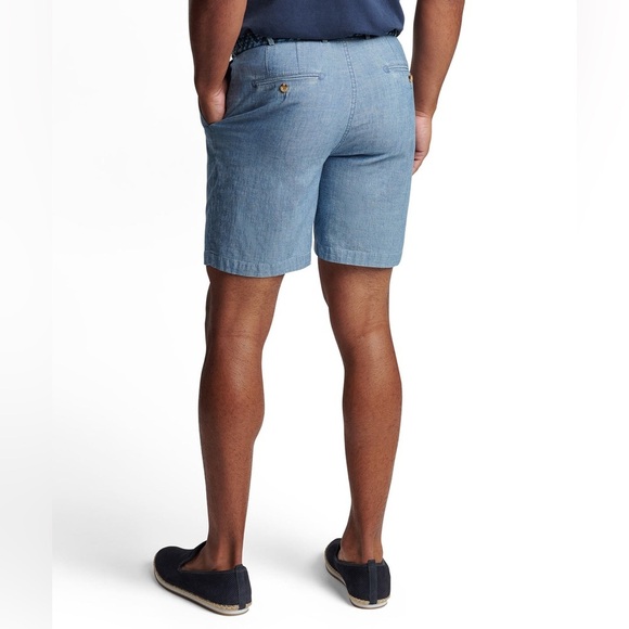 Peter Millar Chambray Indigo Shorts Size 44R NWOT - Picture 3 of 5